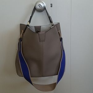 Gray hobo bag